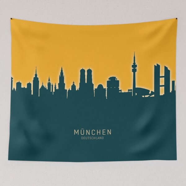 Item preview, Munich Germany Skyline designed and sold by ArtPrints.