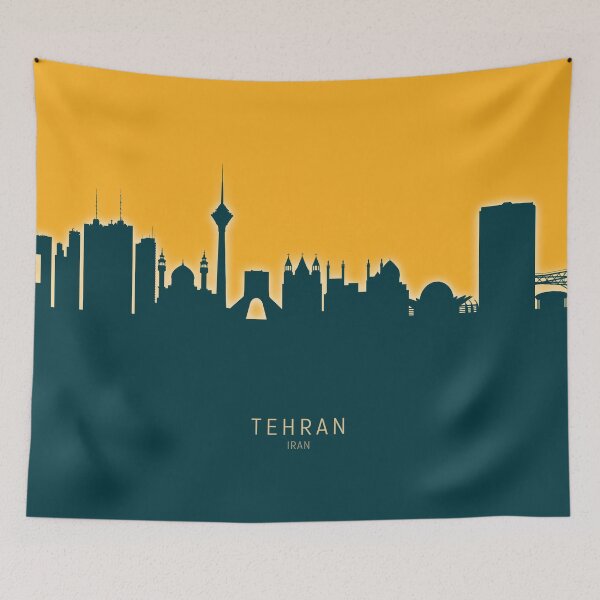 Item preview, Tehran Iran Skyline designed and sold by ArtPrints.
