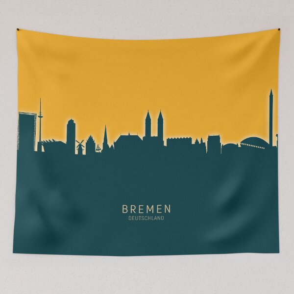 Item preview, Bremen Germany Skyline designed and sold by ArtPrints.