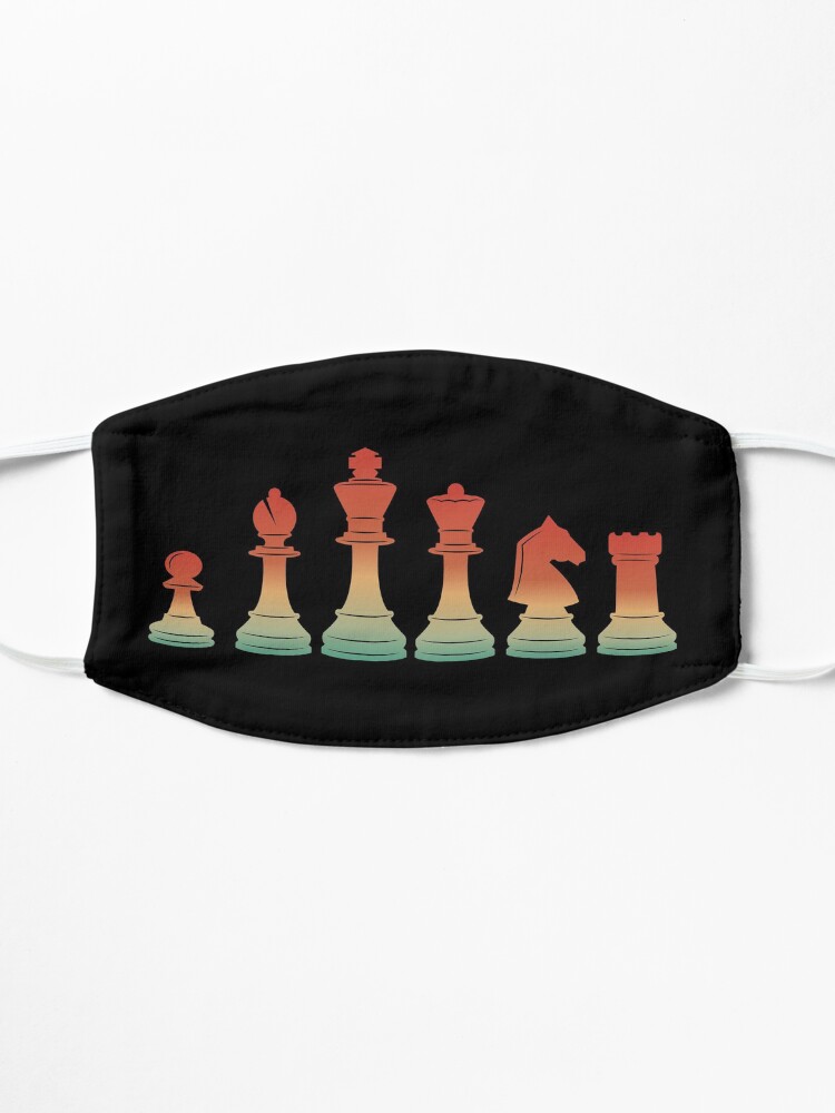 Alternate view of Chess Pieces Retro Mask