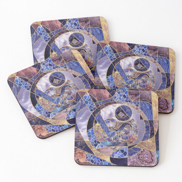 Item preview, Om symbol abstract textures collage designed and sold by k9printart.