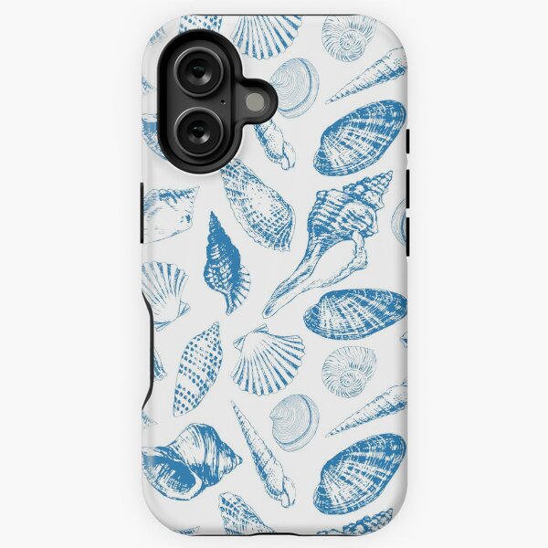 Vista previa del artículo con la obra «Criaturas submarinas tropicales en azul y blanco», diseñado y vendido por Katerina Mitkova Kirilova.