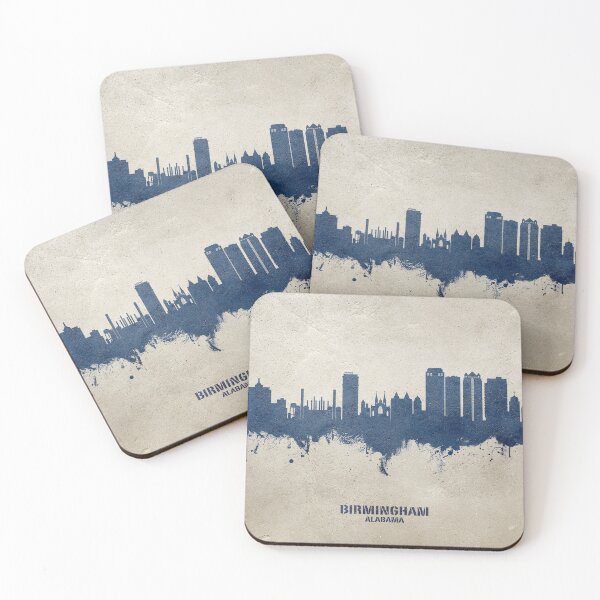 Aperçu de l'œuvre Birmingham Alabama Skyline créée et vendue par ArtPrints.
