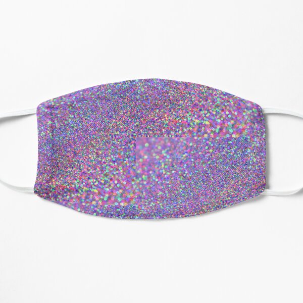 Glitter Galore featuring the finest: Purple, Teal, Pink & Blue Flat Mask