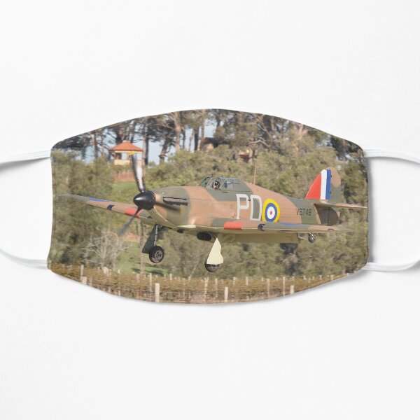 Hunter Valley Airshow 2019 - Hurricane Landing Flat Mask