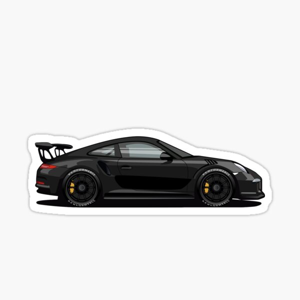 Porsche 911 GT3 RS Schwarz Original Design Sticker