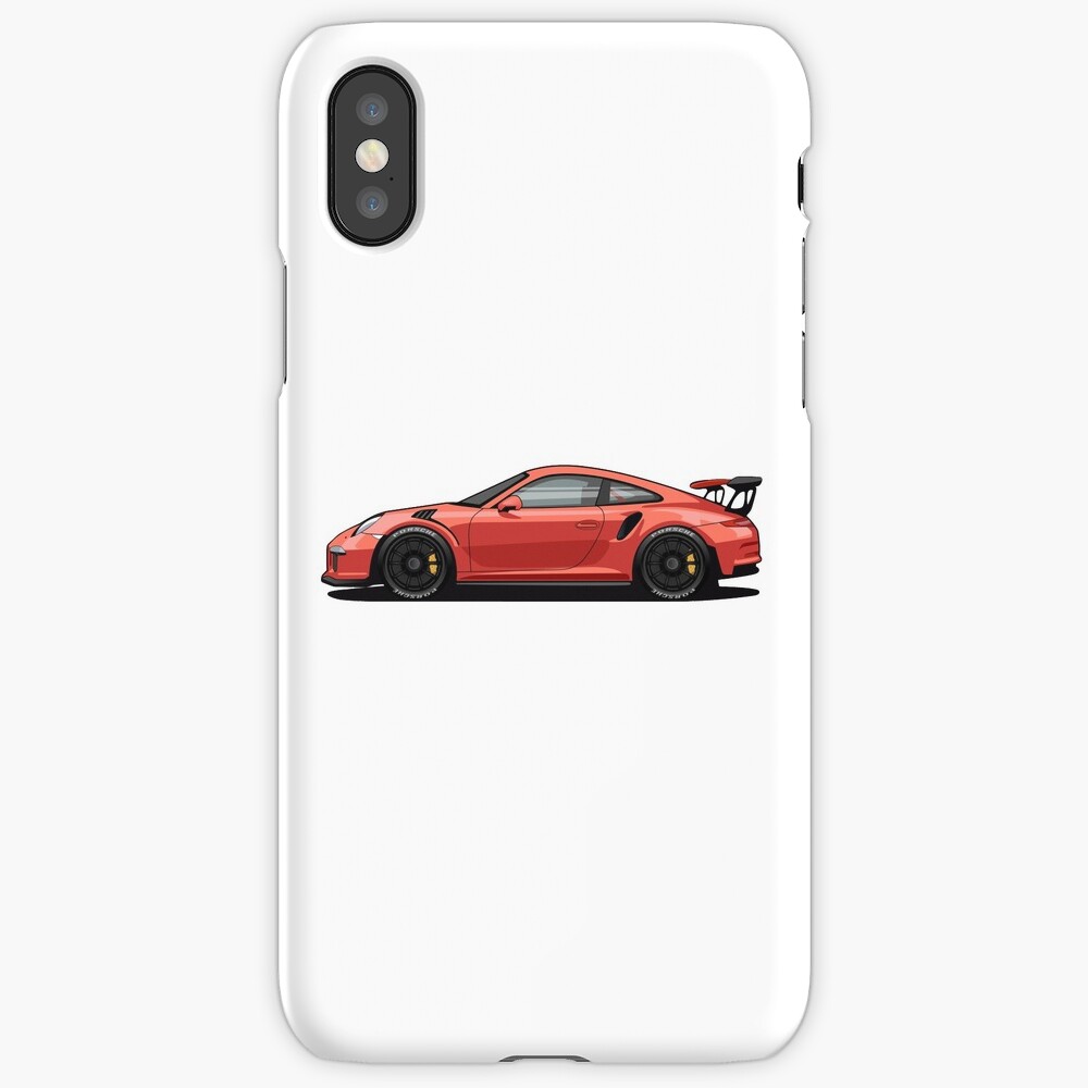 "Porsche 911 GT3 RS Red Original Design" iPhone Case & Cover by Porsche