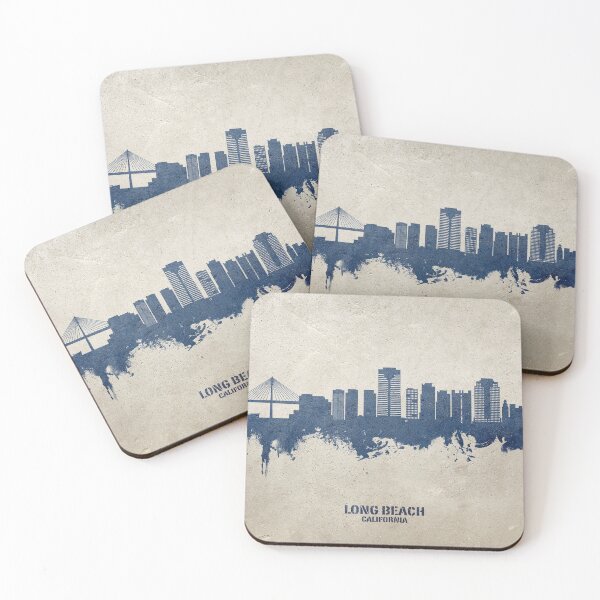 Item preview, Long Beach California Skyline designed and sold by ArtPrints.