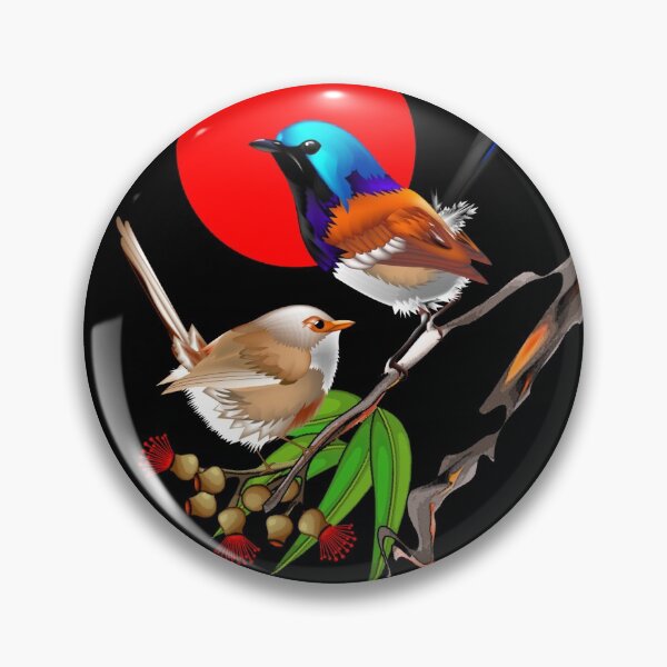 Item preview, 2 Variegated Fairy Wrens designed and sold by Graham Colton.