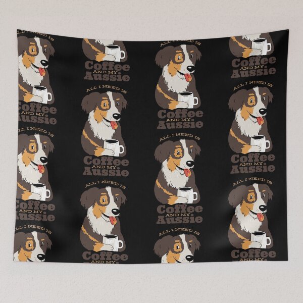 Item preview, aussie dog coffee quote  designed and sold by pirminio.