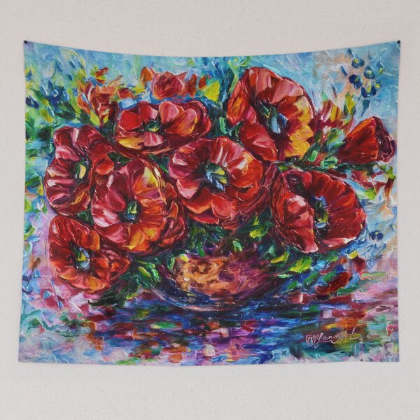 Item preview, Red Poppies In A Vase designed and sold by Rocky Mountain Artistry.