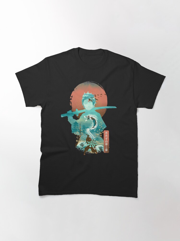 Alternate view of Demon Slayer Adventure Anime Tanjiro Kamado Awesome Art Classic T-Shirt