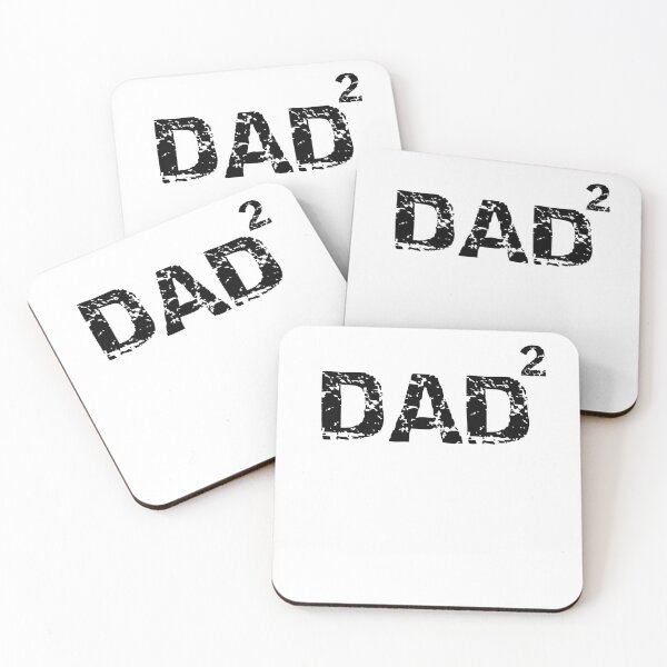Item preview, Vintage Father of 2 Dad Squared Father's Day Gift designed and sold by TNDesignStudio.
