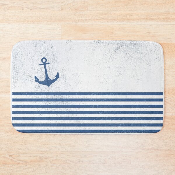 Item preview, Regatta anchor with stripes white blue vintage nautical marine for captains & amp; amp; amp; amp; amp; amp; amp; amp; amp; amp; amp; amp; amp; amp; amp; amp; amp; amp; amp; amp; amp; amp; amp; amp; amp; amp; amp; amp; Boat owner designed and sold by wunderfamily.