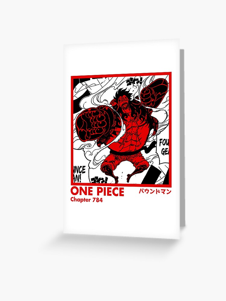 Luffy Bounce Man Chapter 784 One Piece Greeting Card By Chumbo21 Redbubble