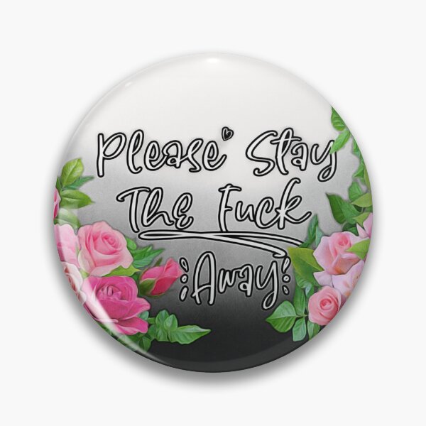 Item preview, Mascarilla médica con diseño divertido y lindo de rosas florales con sombras "Por favor, mantén alejada la palabra F" designed and sold by Neon-Wolf.