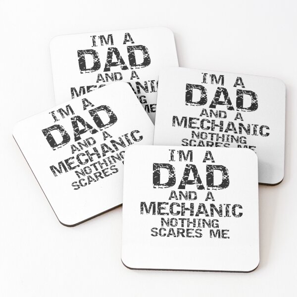Aperçu de l'œuvre Vintage I'm a Dad and a Mechanic Nothing Scares Me Father's Day Gift créée et vendue par TNDesignStudio.