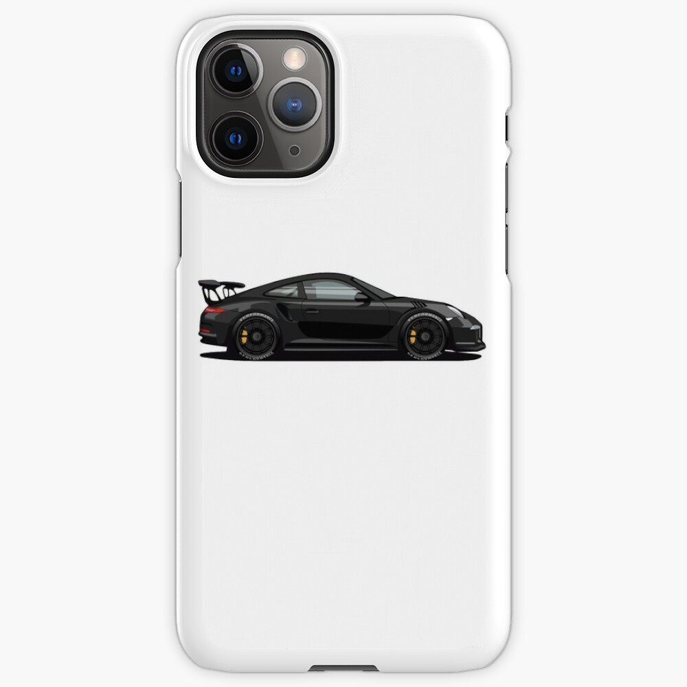 "Porsche 911 GT3 RS Black Original Design" iPhone Case & Cover by