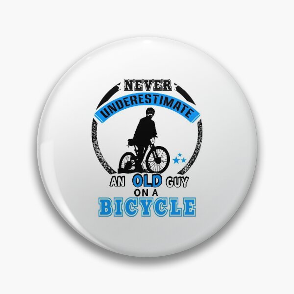 Item preview, Never Underestimate an old guy on a bicycle sport designed and sold by gideonm.