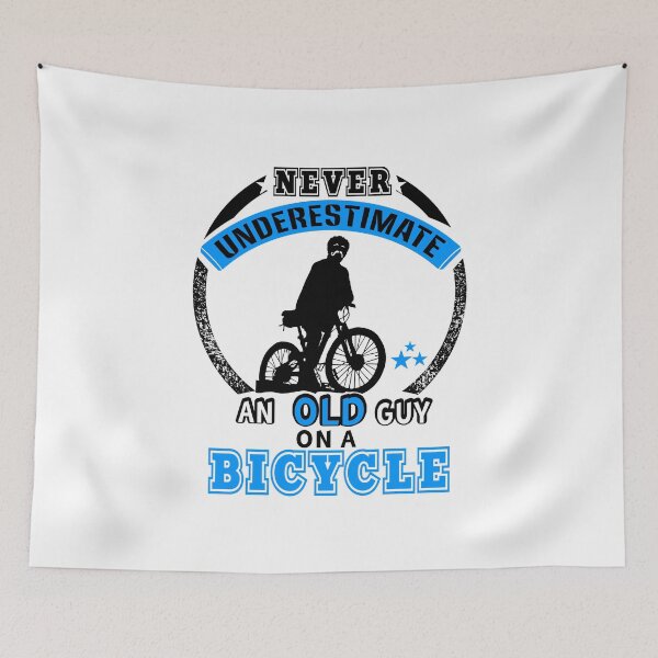 Item preview, Never Underestimate an old guy on a bicycle sport designed and sold by gideonm.