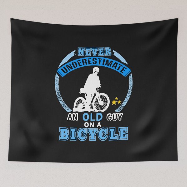 Item preview, Never Underestimate an old guy on a bicycle sport designed and sold by gideonm.
