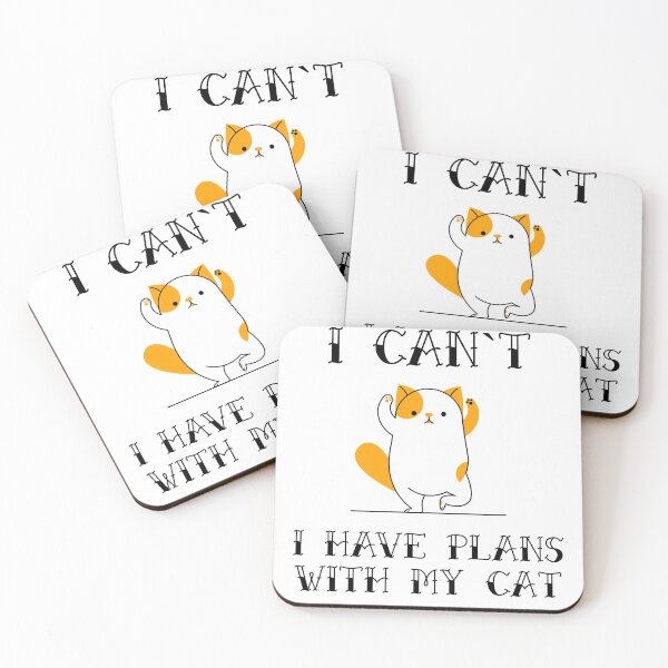 Item preview, I Cant I Have Plans With My Cat Funny Sarcastic Animal Pet Quote for Feline Lovers designed and sold by Naumovski.