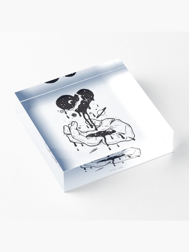 Alternate view of Don’t waste your time looking back you’re not going that way Acrylic Block