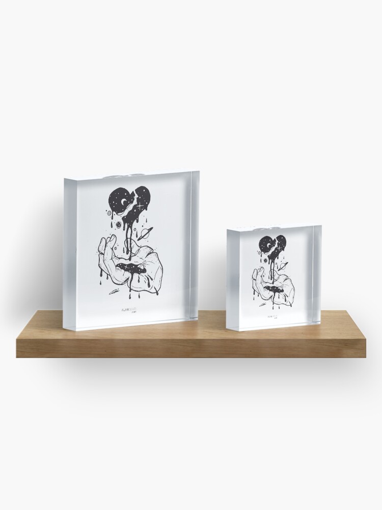 Alternate view of Don’t waste your time looking back you’re not going that way Acrylic Block