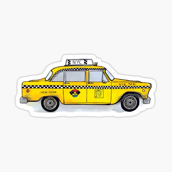 Yellow Cab Stickers Redbubble