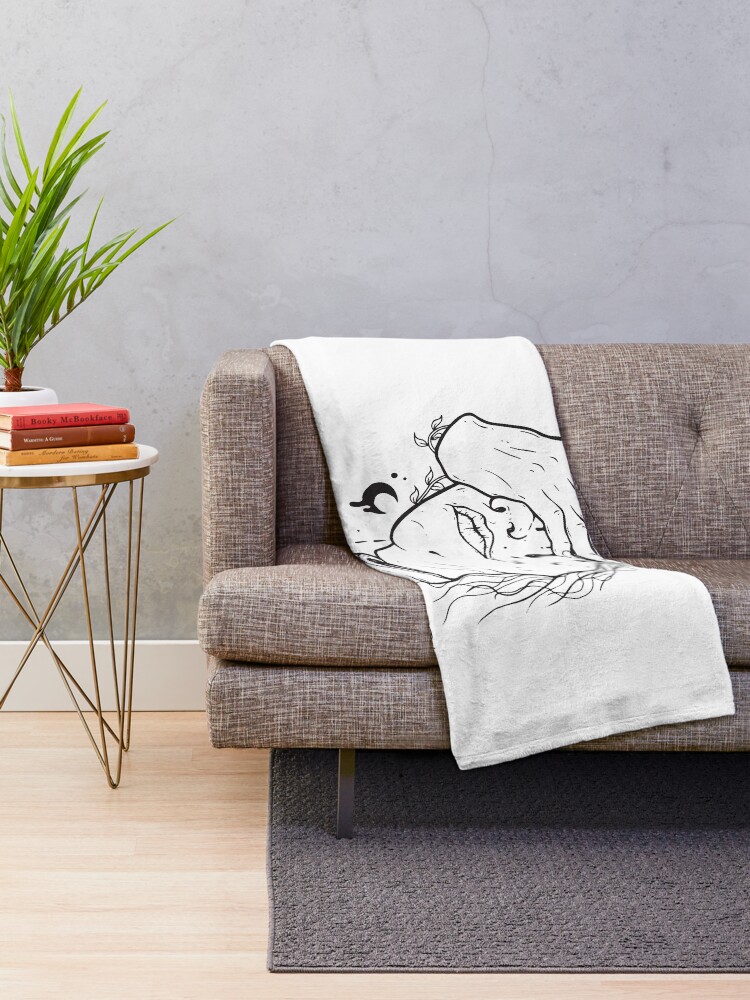 Alternate view of F*** I made a mistake Throw Blanket