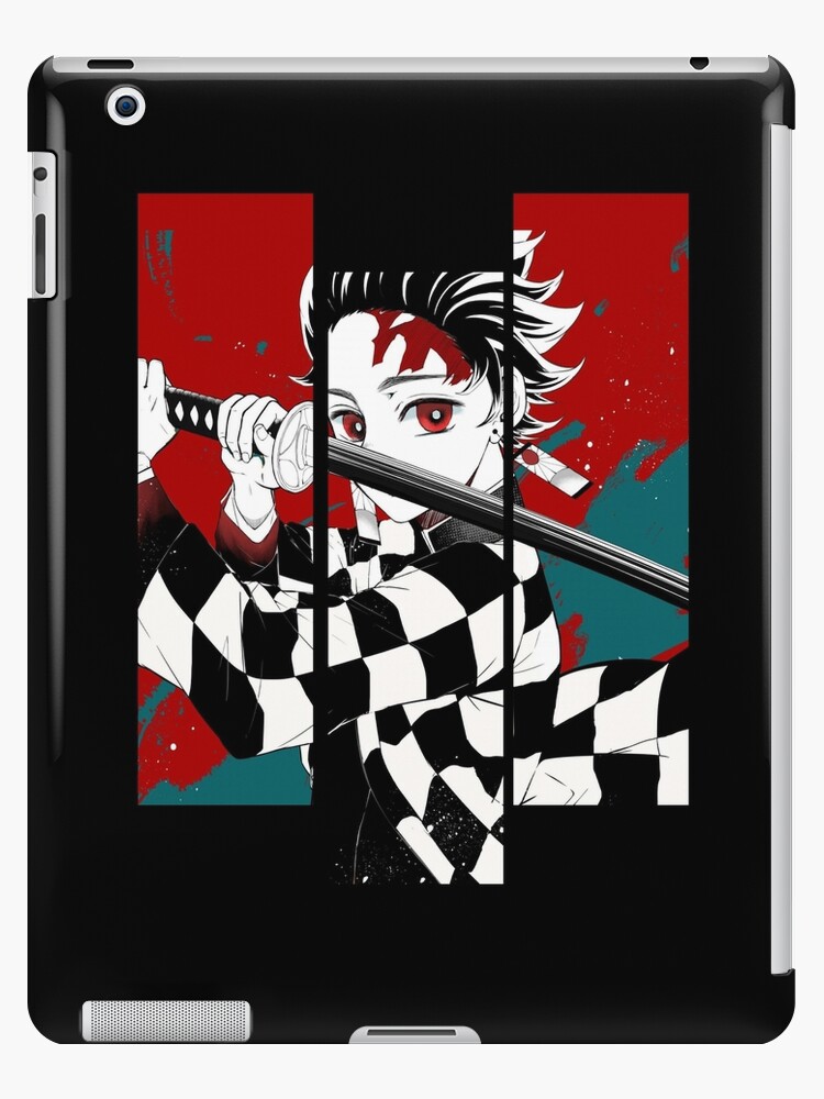 Vintage Demon Slayer Dark Fantasy Anime Character Tanjiro Kamado Ipad Case Skin By Jeanniemark19 Redbubble