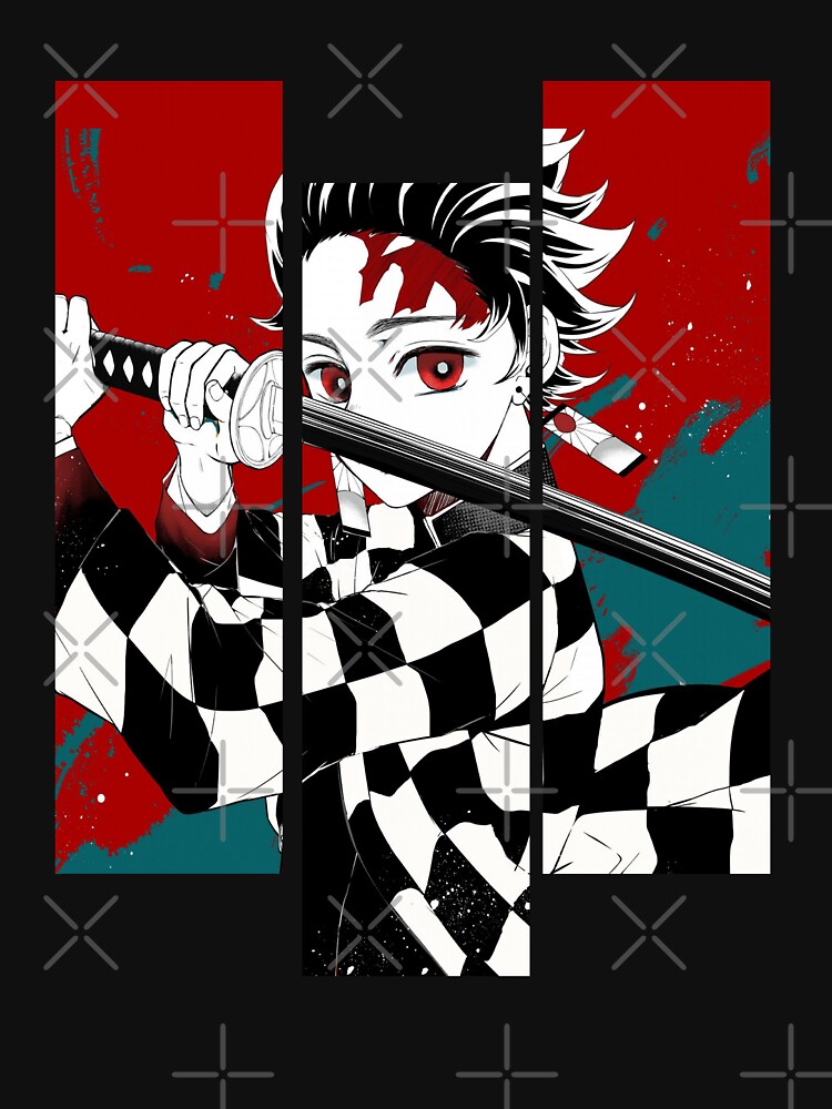 Vintage Demon Slayer Dark Fantasy Anime Character Tanjiro Kamado by JeannieMark19