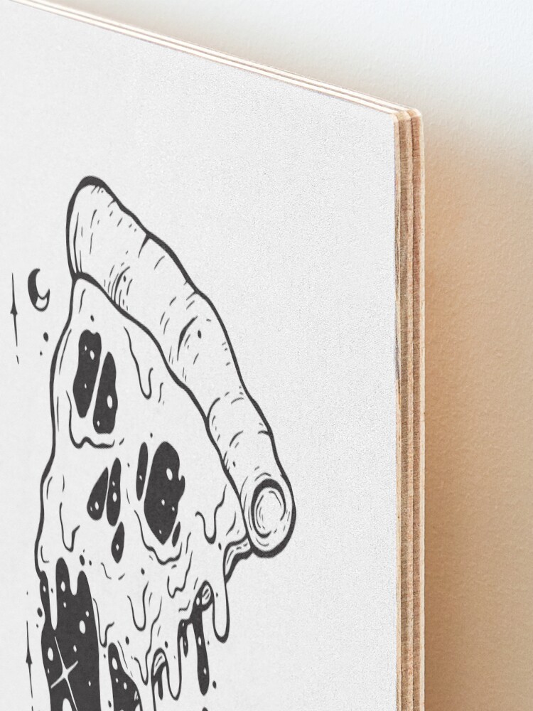 Alternate view of give me a slice Mounted Print