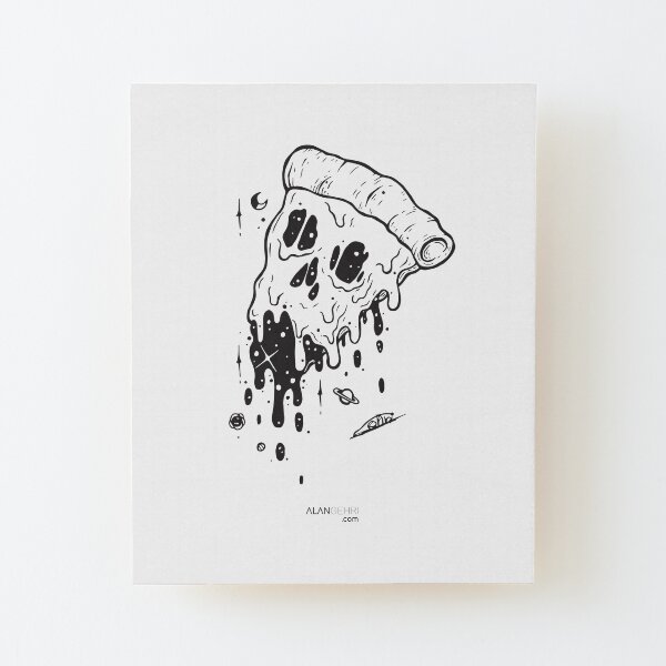 give me a slice Wood Mounted Print