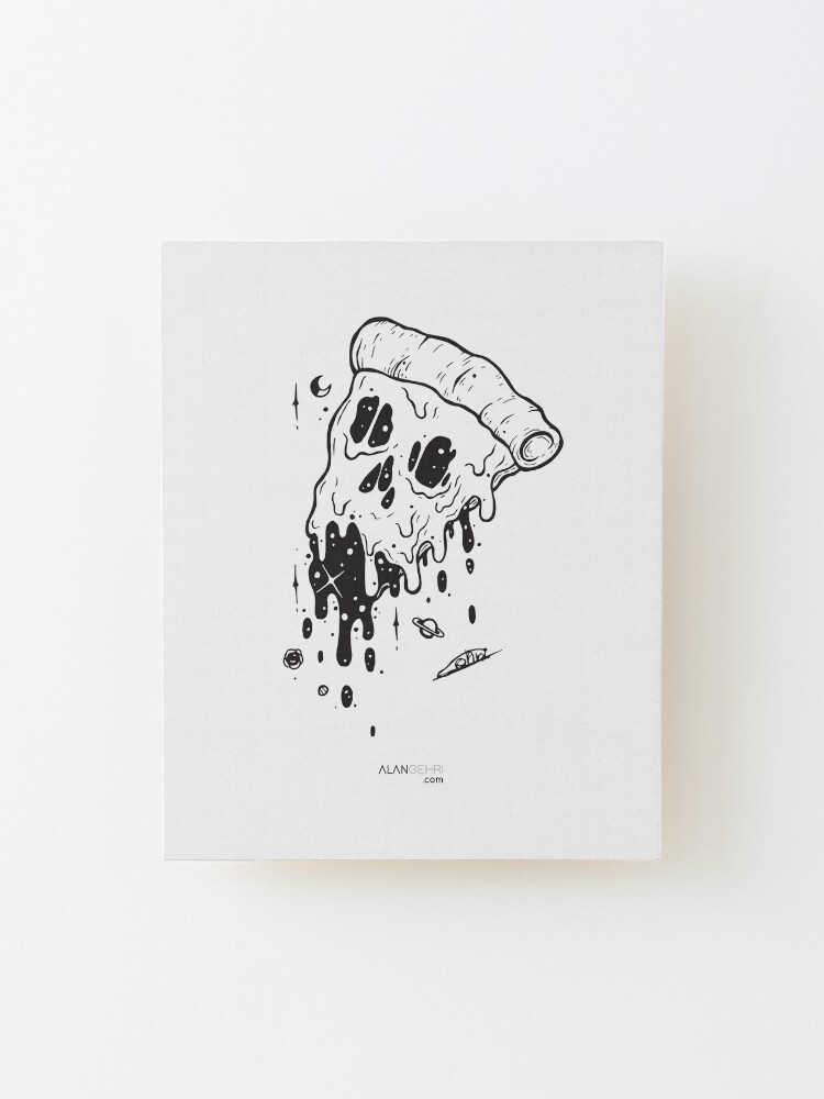 Alternate view of give me a slice Mounted Print