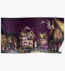Ponyville, Dusk Poster