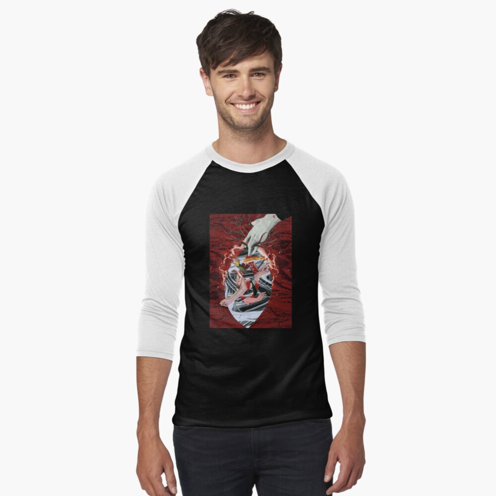 Aperçu de l'œuvre T-shirt baseball manches ¾ créée et vendue par atelierdeceza.