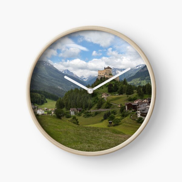 Tarasp, Graubünden, Schweiz Uhr