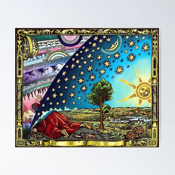 Item preview, Flammarion Engraving Flat Earth designed and sold by VectorDesigner.