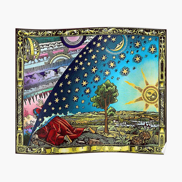 Flammarion Engraving Flat Earth Poster For Sale By VectorDesigner