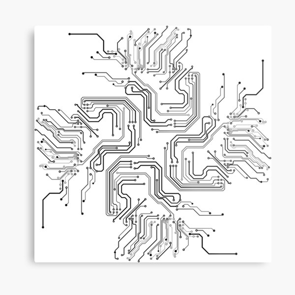 MICRO SCHEME Metal Print