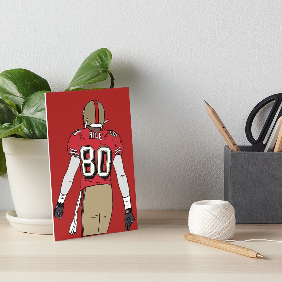 Jerry Rice Back-To Art Print for Sale by RatTrapTees