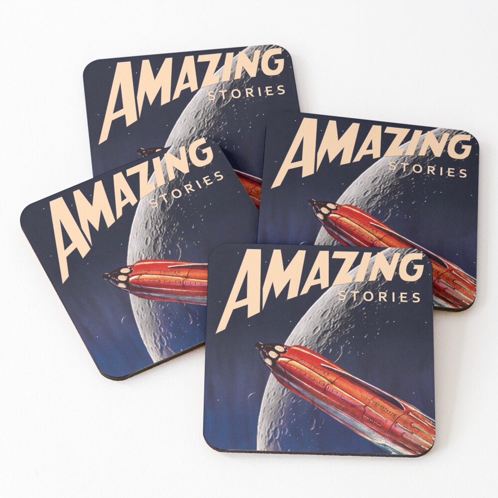 AMAZING STORIES SCIENCE FICTION Coasters (Set of 4)