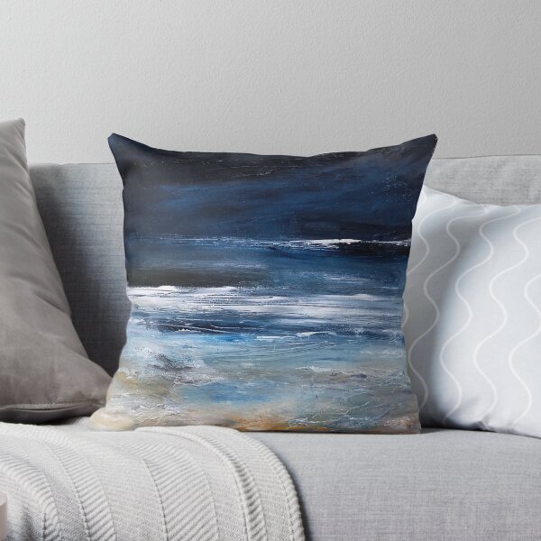 To Catch a Wave // seascape // surf Throw Pillow