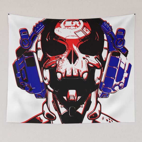 Item preview, Skull and Headphones designed and sold by MichaelB199202.