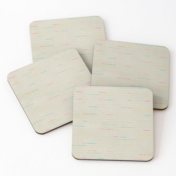 Item preview, Gorgeous. Amazing. Inspirational Words designed and sold by Rainbows Galore.