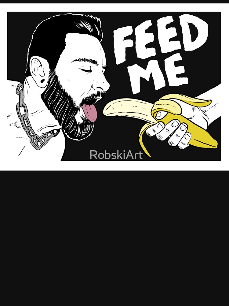 Hungry Teddy Bryce - dark background by RobskiArt