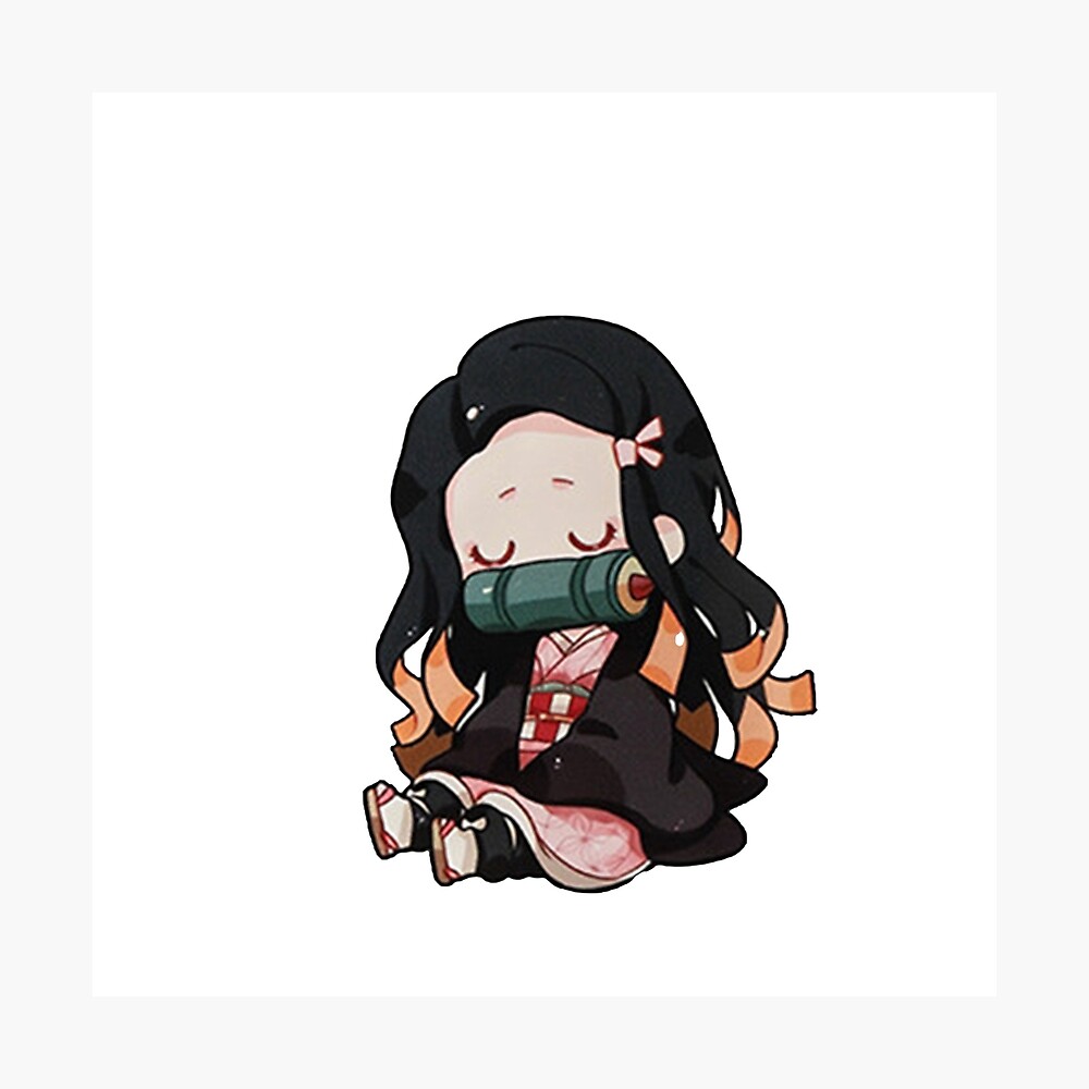 Baby Nezuko Demon Slayer Poster By Tofulicious Redbubble