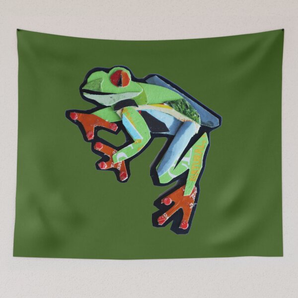 Item preview, Green and Blue Tree Frog designed and sold by Ruud van Koningsbrugge.