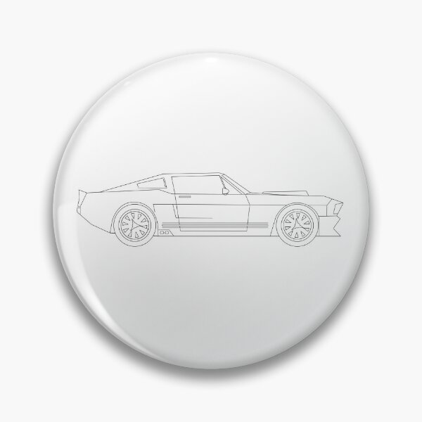 Item preview, Eleanor - Ford Mustang 1967 Illustration outlines designed and sold by two34.